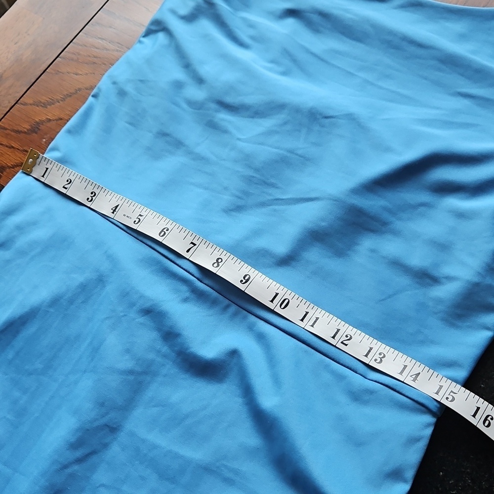 Calvin Klein Blue Performance Stretch Built In Shorts Dress L - Picture 14 of 16